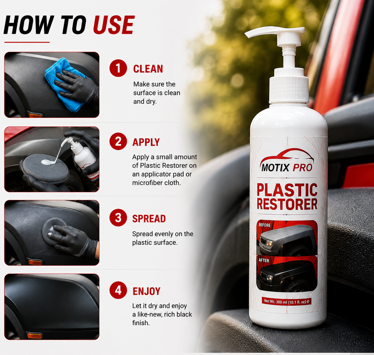 MOTIX PRO Plastic Restorer - 300ml
