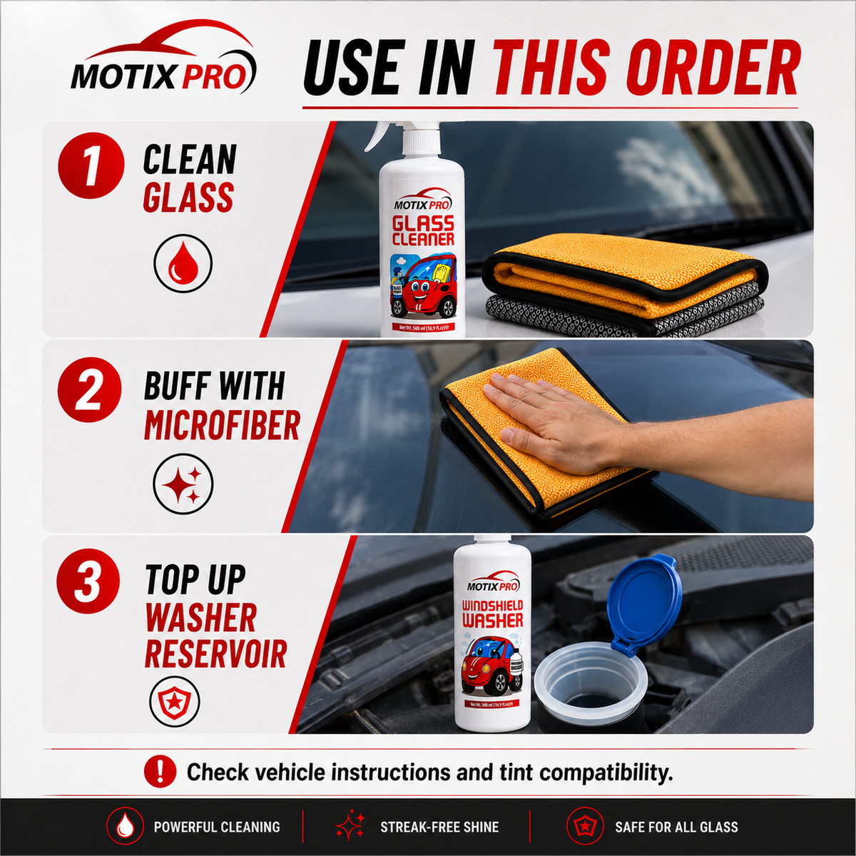 How to use MOTIX PRO Glass Care Kit