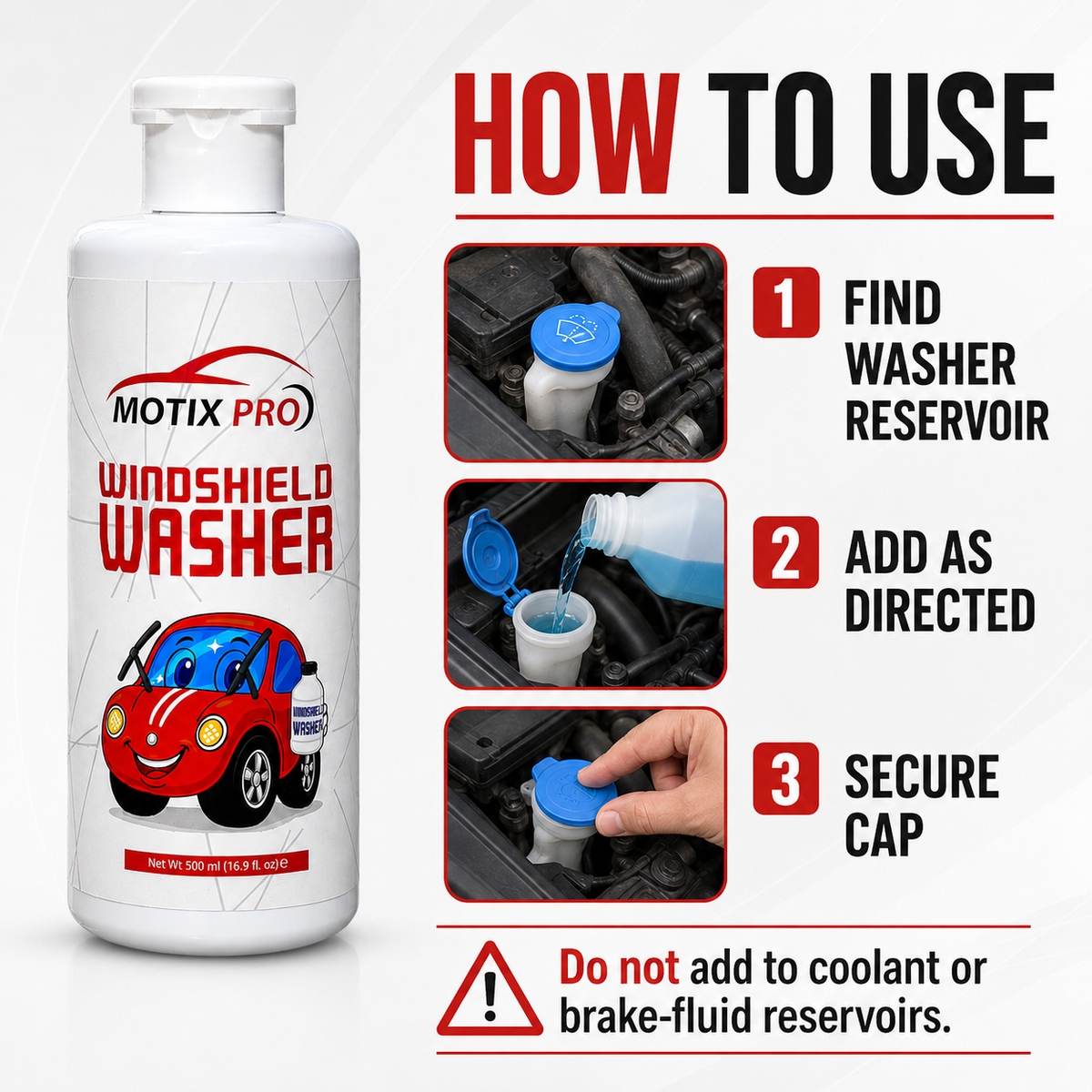 How to use MOTIX PRO Windshield Washer