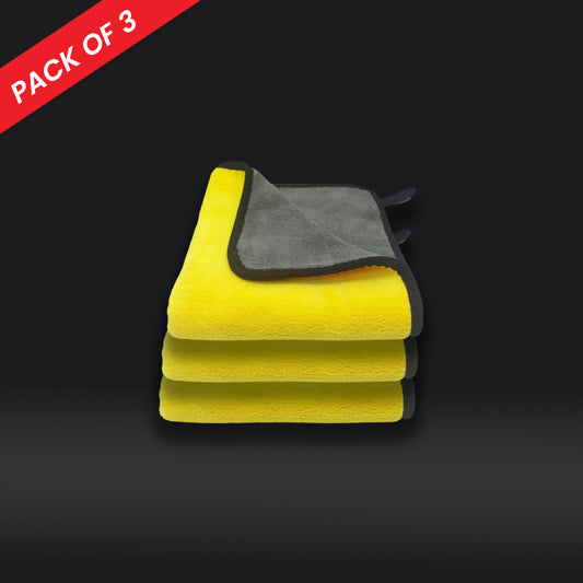 Motix Pro Microfiber Towel 600 GSM (40 × 40) – Pack of 3
