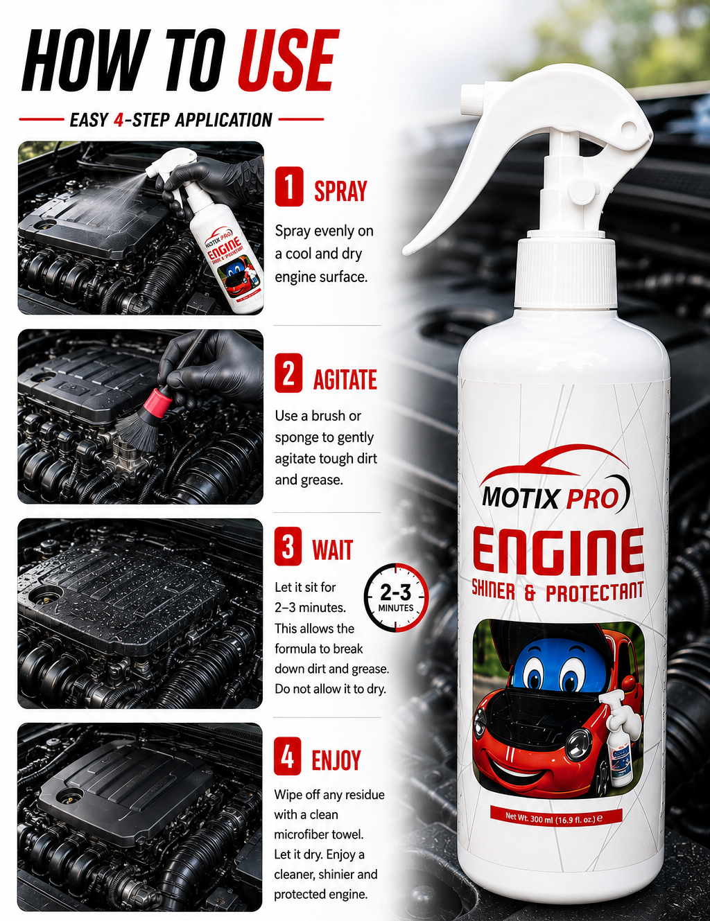MOTIX PRO Engine Shiner - 300ml