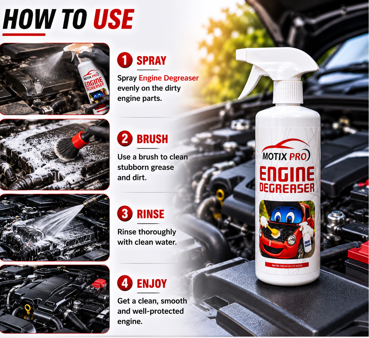 MOTIX PRO Engine Degreaser - 500ml