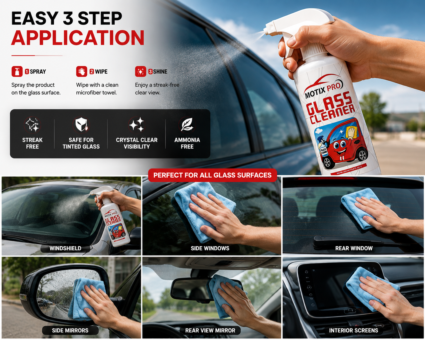 MOTIX PRO Glass Cleaner - 500ml