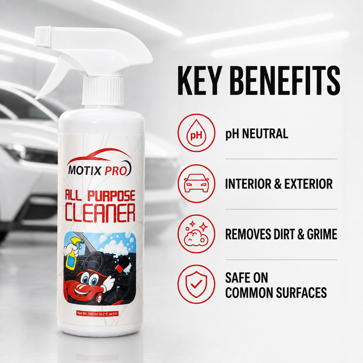 MOTIX PRO All Purpose Cleaner key benefits