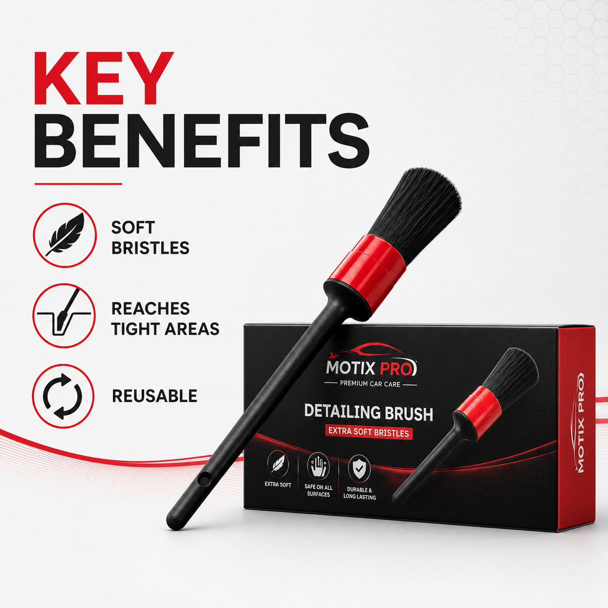 MOTIX PRO Detailing Brush key benefits
