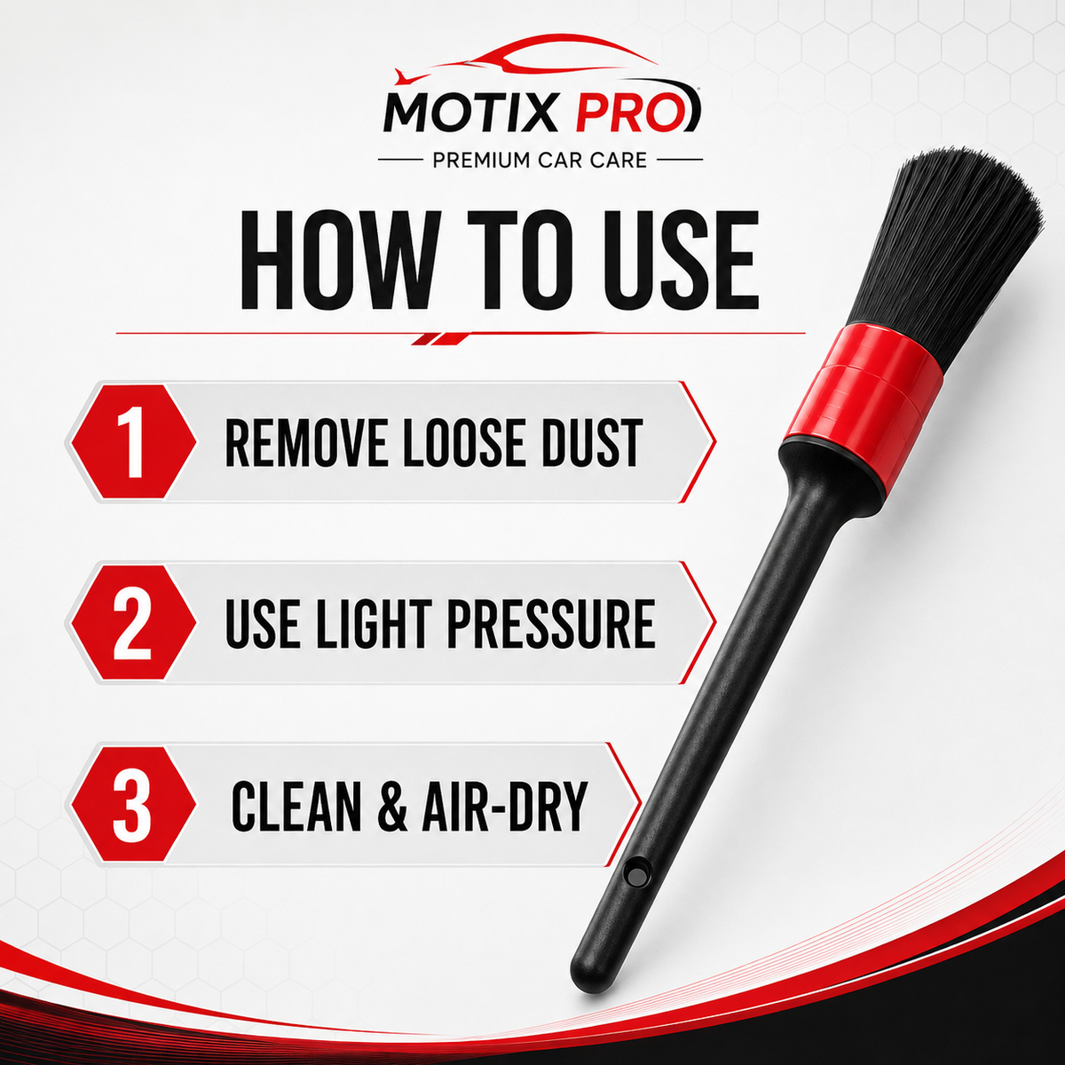 How to use MOTIX PRO Detailing Brush