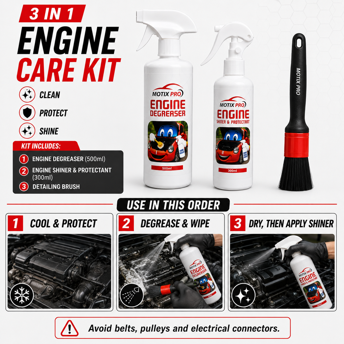 How to use MOTIX PRO Engine Care Kit