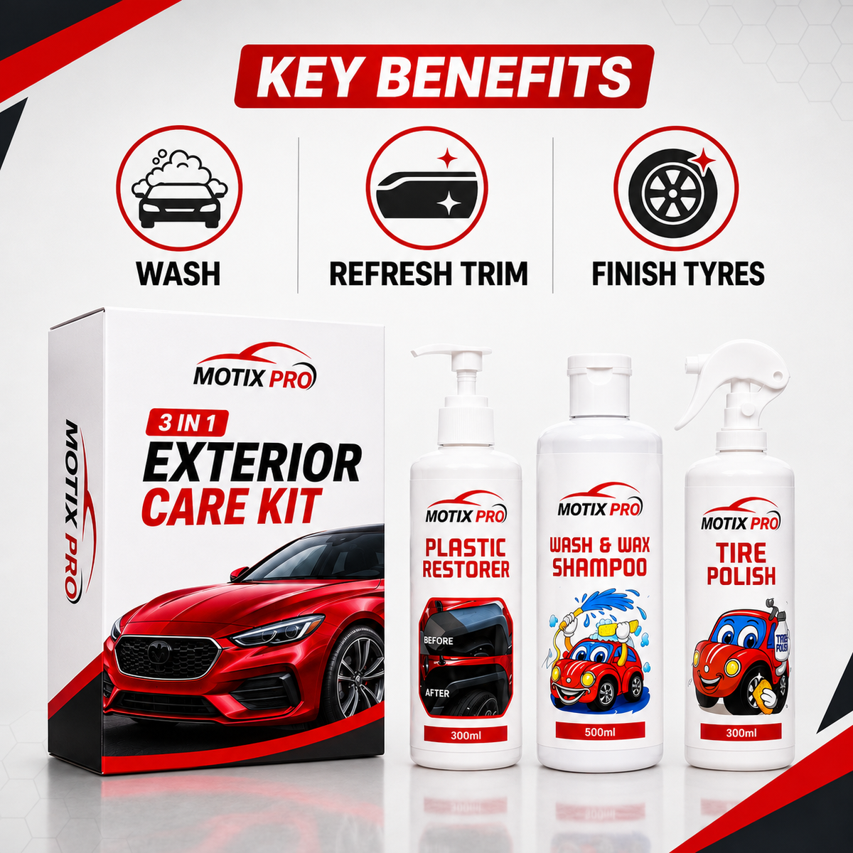 MOTIX PRO Exterior Revival Kit key benefits