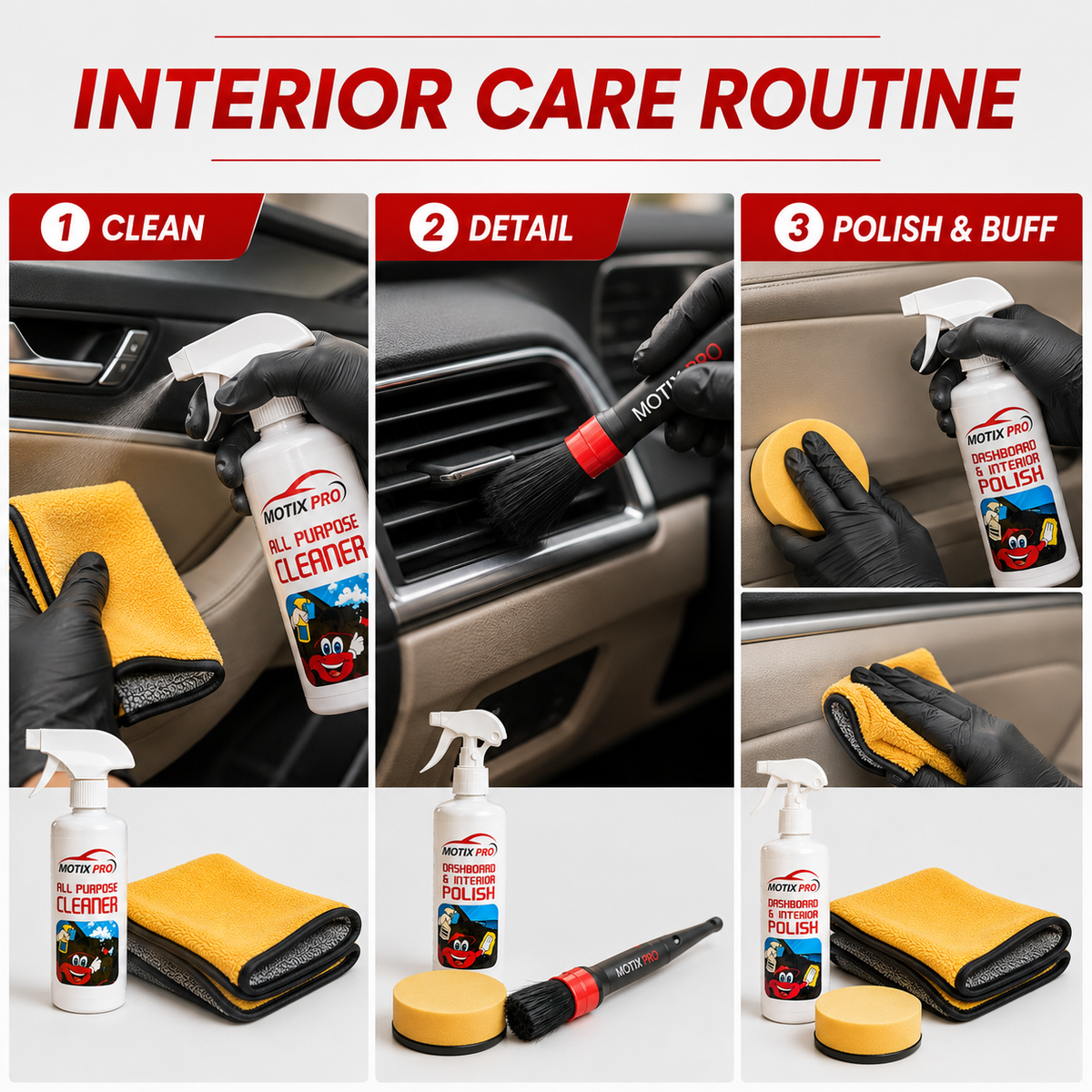 MOTIX PRO Interior Revival Kit application routine