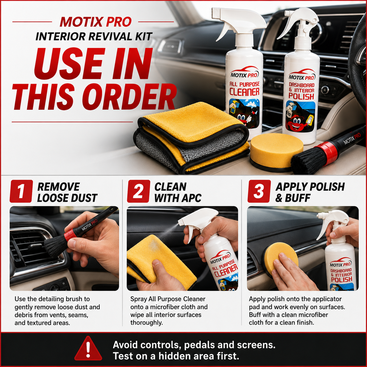 How to use MOTIX PRO Interior Revival Kit