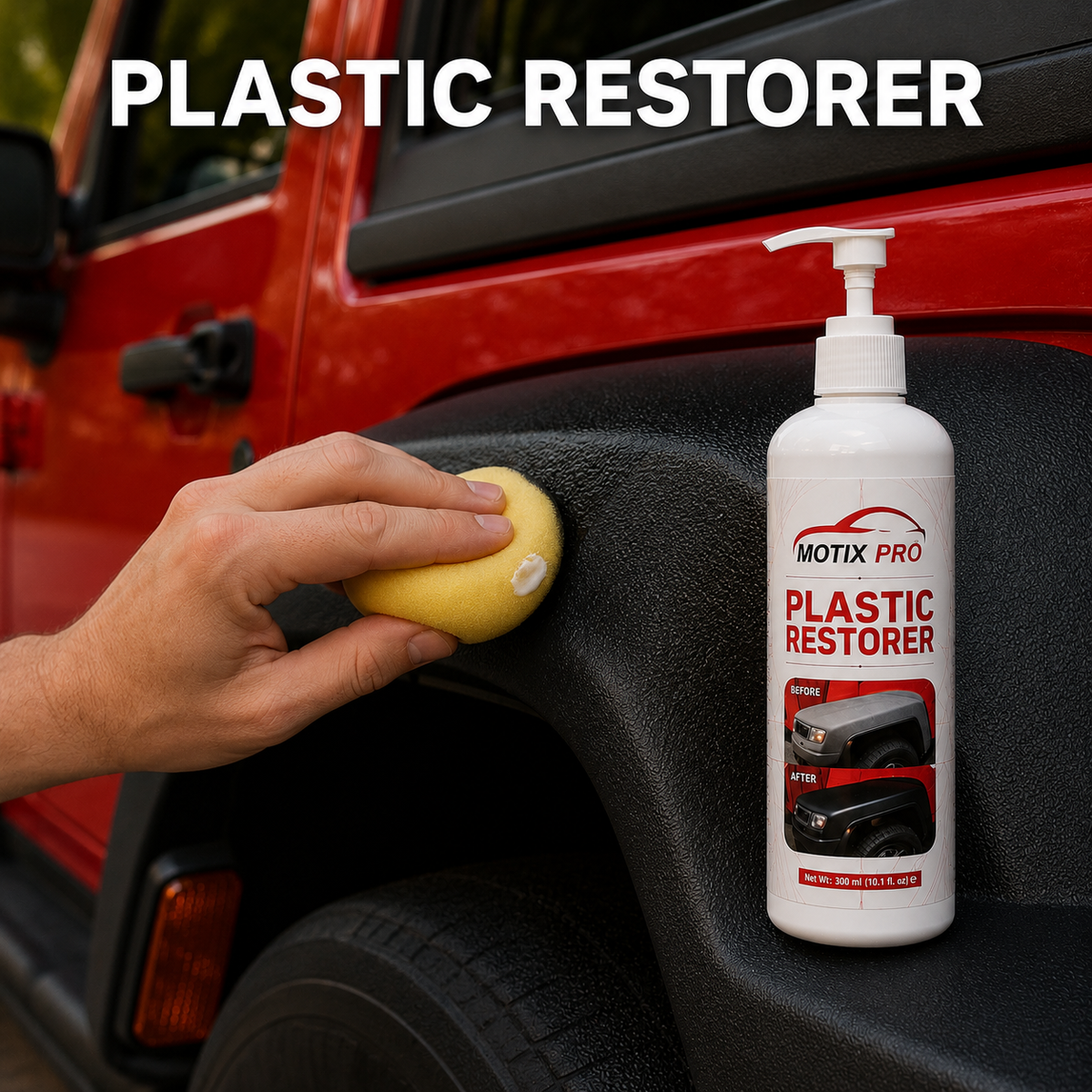 MOTIX PRO Plastic Restorer in use